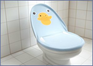 유아용 변기 커버로 아이의 ...